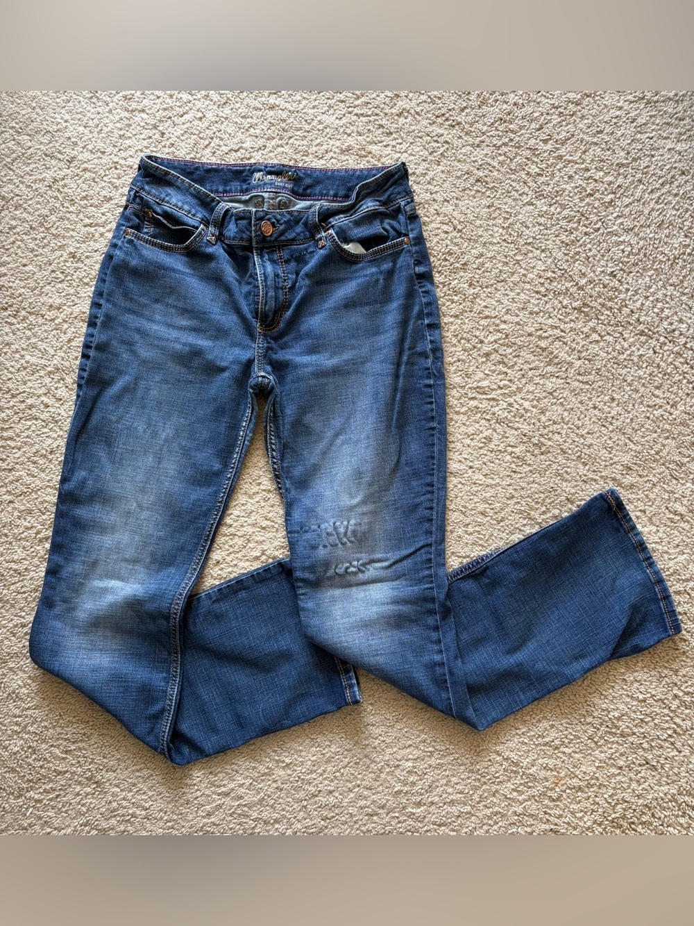 Wrangler Women's Mid-Rise Bootcut Jeans Medium Wash Classic Fit Size 14
